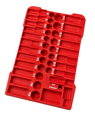 3/8 Impact Socket PACKOUT Insert — Red insert on a white background — photo 4