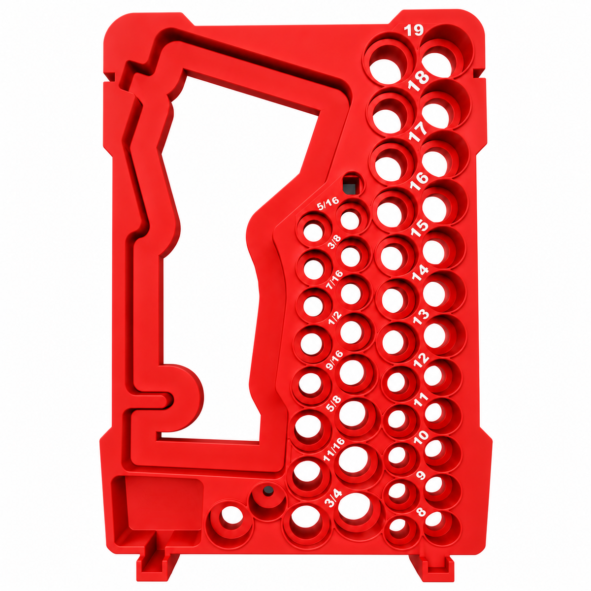 M12 Impact Wrench and Socket PACKOUT Insert — Red, insert only