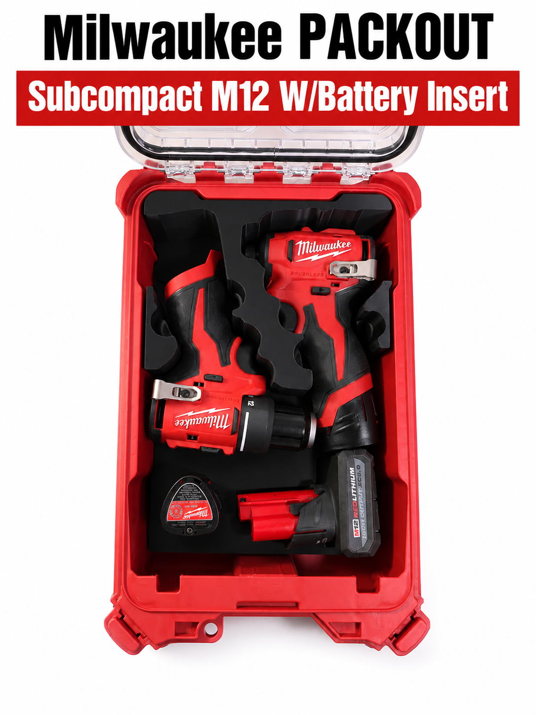 M12 Subcompact Drill and Impact PACKOUT Insert — photo 5